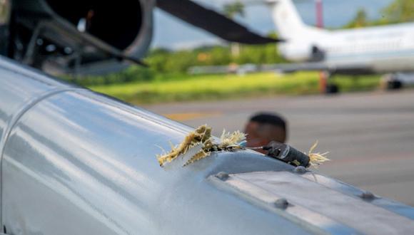 Mirá como quedó el helicóptero atacado a balazos donde viajaba el presidente de Colombia, Iván Duque