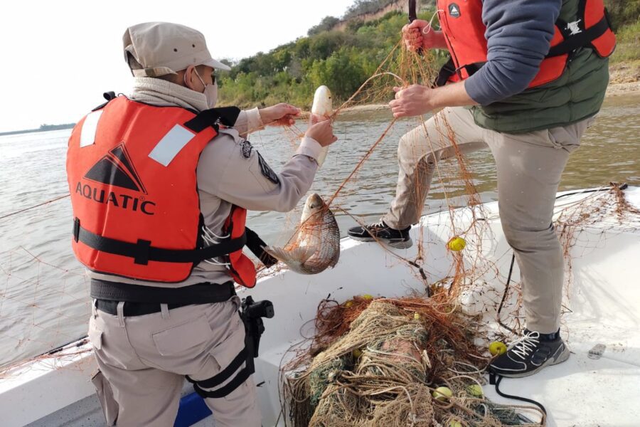 En el combate de la pesca ilegal, la Provincia multiplica patrullajes fluviales y operativos de control