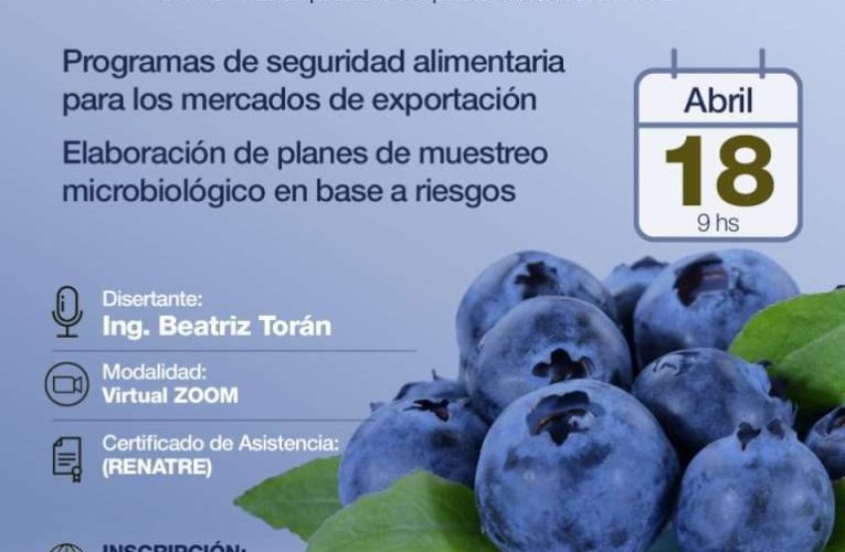 La Ing. Beatriz Torán presentará la1° Jornada de Capacitación para el sector Arandanero