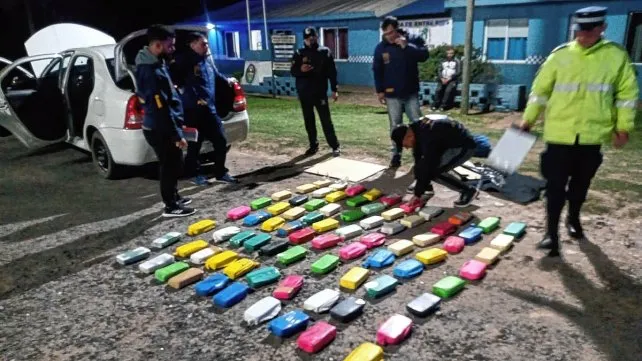 Entre Ríos: Incautaron 86 kilos de cocaína en Paso Telégrafo