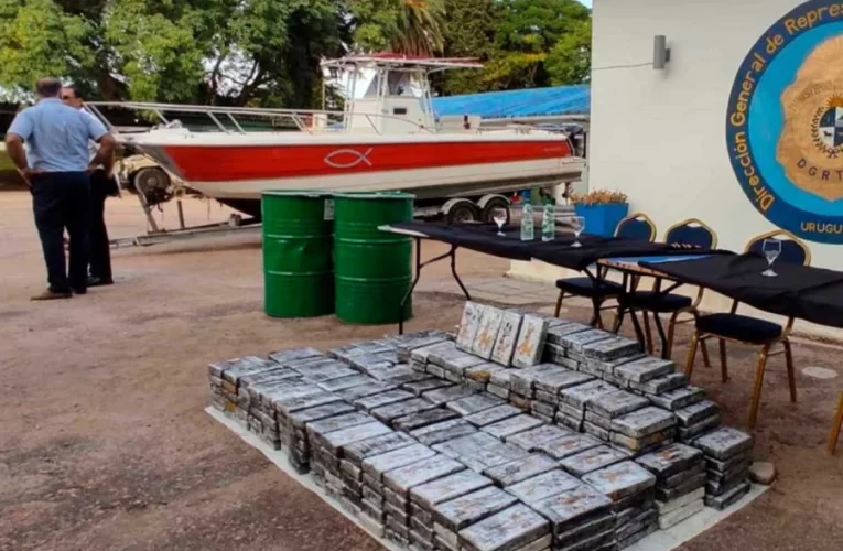 489 kilos de cocaína salieron de Bolivia, cruzaron el Río Uruguay y llegaron a Montevideo