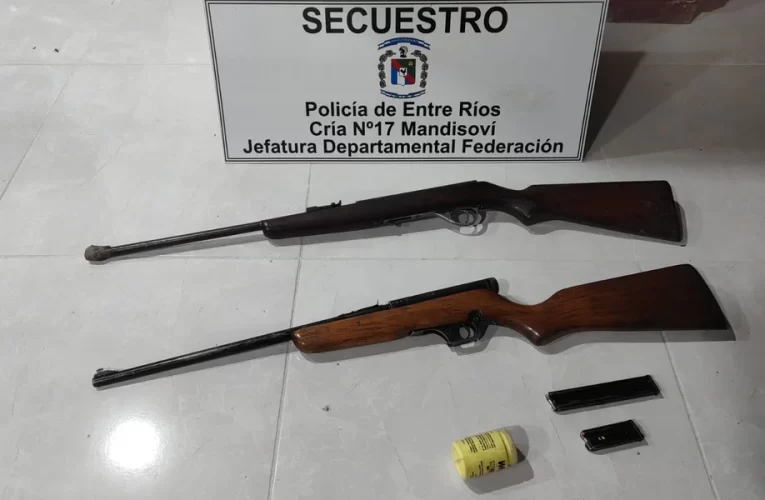 La policía departamental detuvo a cazadores furtivos de Federación