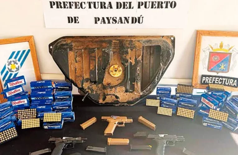 Intentaron contrabandear armas adulteradas y balas de grueso calibre por el Puente Colón – Paysandú