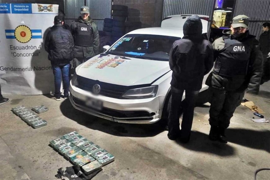 Denuncia anónima permitió el secuestro de 24 kilos de cocaína en el Peaje de Yeruá y hay un concordiense detenido