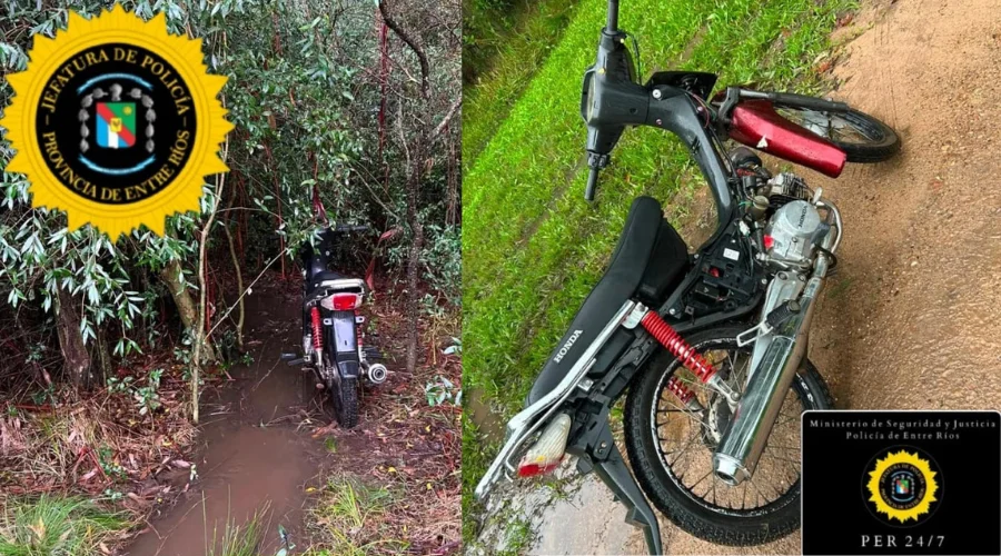 Robaron una moto en Federación y la policía ya la recuperó - FM del este 100.5